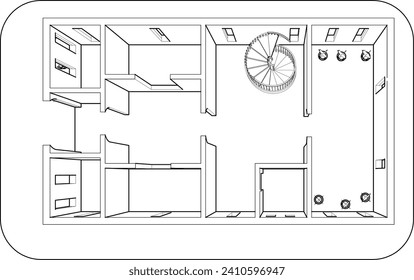 3D illustration of residential project