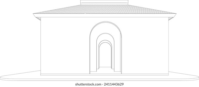3D illustration of residential project