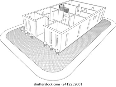 Ilustración 3D del proyecto residencial