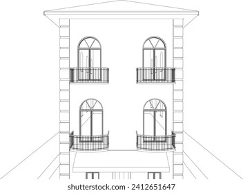 Ilustración 3D del proyecto residencial