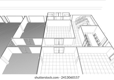 Ilustración 3D del proyecto residencial
