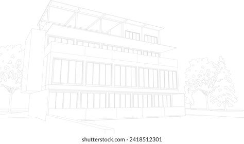 Ilustración 3D del proyecto residencial