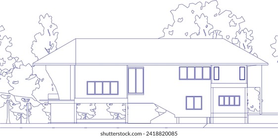 3D illustration of residential project