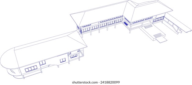 3D illustration of residential project