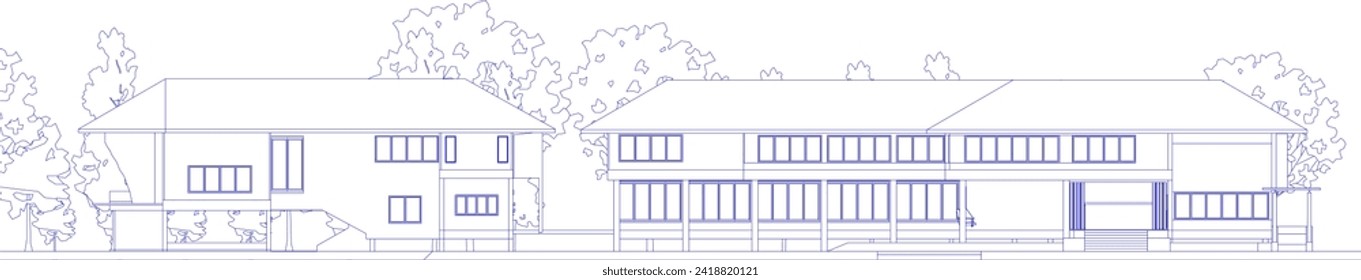 3D illustration of residential project