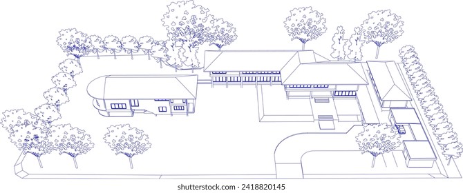 Ilustración 3D del proyecto residencial
