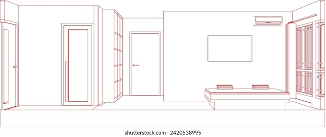 3D illustration of residential project