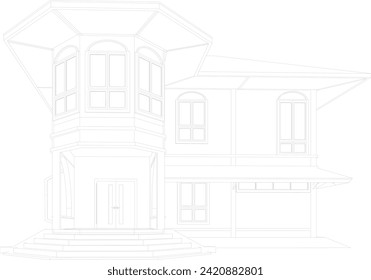 3D illustration of residential project