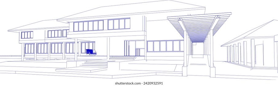 Ilustración 3D del proyecto residencial