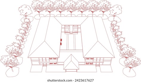3D illustration of residential project