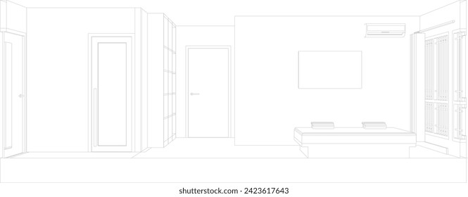 3D illustration of residential project