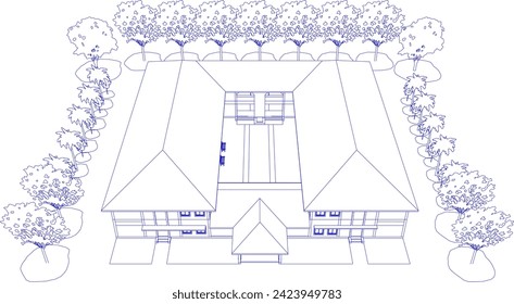 3D illustration of residential project