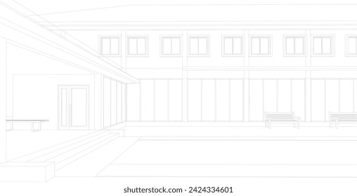 Ilustración 3D del proyecto residencial