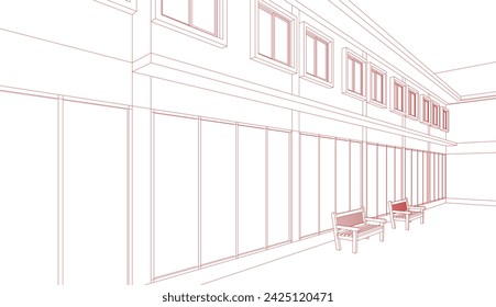 Ilustración 3D del proyecto residencial