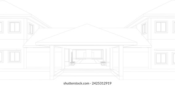 Ilustración 3D del proyecto residencial