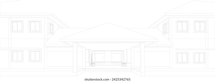 Ilustración 3D del proyecto residencial