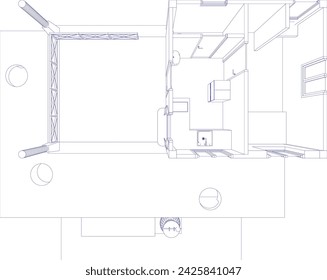 3D illustration of residential project