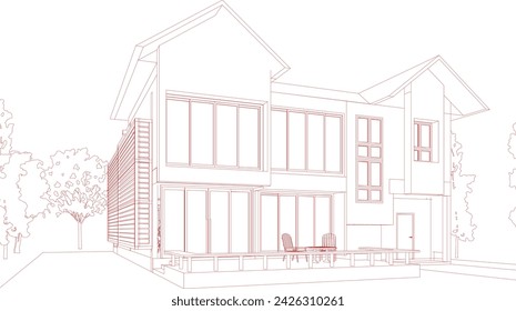 Ilustración 3D del proyecto residencial