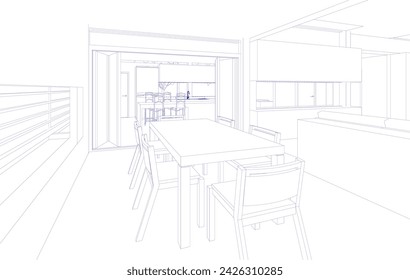 Ilustración 3D del proyecto residencial