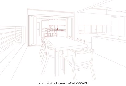 Ilustración 3D del proyecto residencial