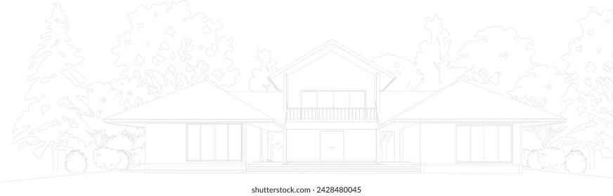 3D illustration of residential project