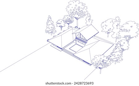 3D illustration of residential project