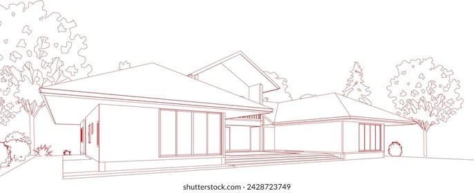 Ilustración 3D del proyecto residencial