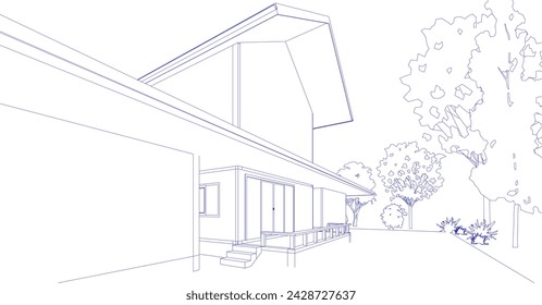 3D illustration of residential project