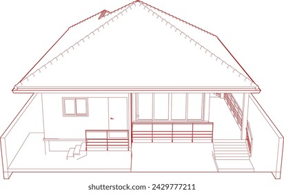 3D illustration of residential project