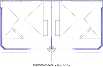 3D illustration of residential project