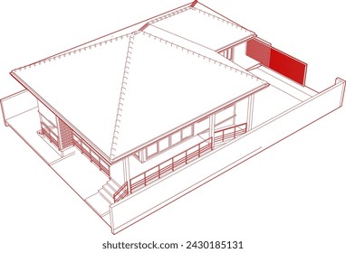 3D illustration of residential project