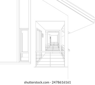 3D illustration of residential project