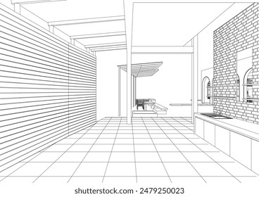 Ilustración 3D del proyecto residencial