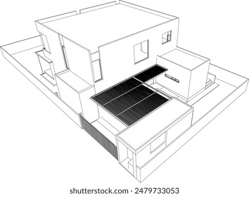 Ilustración 3D del proyecto residencial