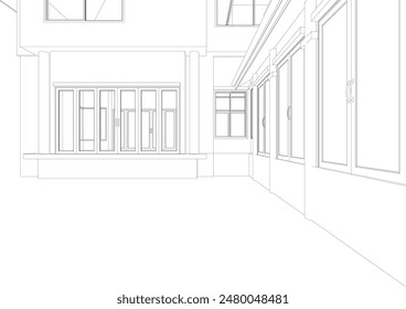 Ilustración 3D del proyecto residencial