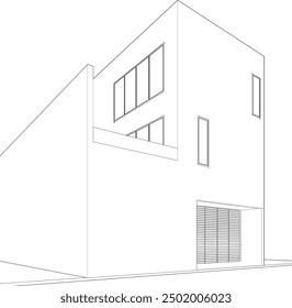 3D illustration of residential project