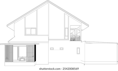 3D-Illustration eines Wohnprojekts