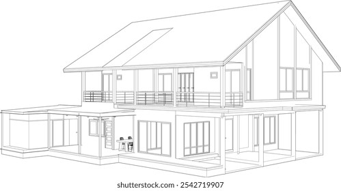 Ilustración 3D del proyecto residencial