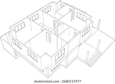Ilustración 3D del proyecto residencial