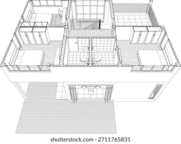 Ilustración 3D del proyecto residencial