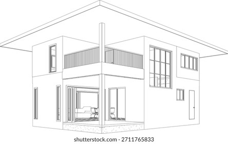 Ilustración 3D del proyecto residencial
