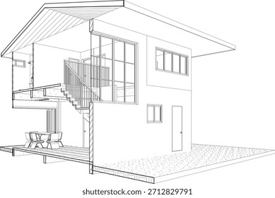 Ilustración 3D del proyecto residencial