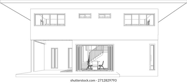 Ilustración 3D del proyecto residencial