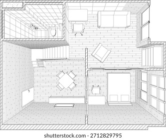 Ilustración 3D del proyecto residencial