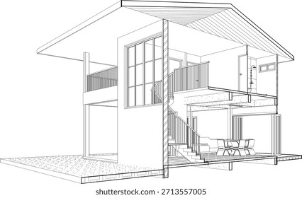 Ilustración 3D del proyecto residencial