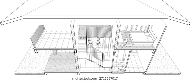 Ilustración 3D del proyecto residencial