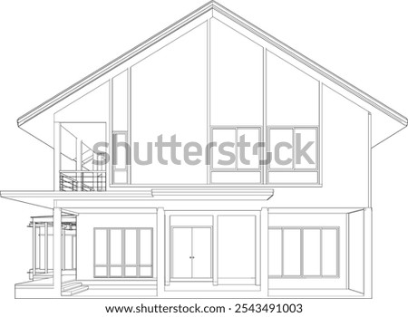 3D illustration of residential project