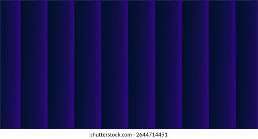 3d illustration of a royal blue and black tiered Venetian, mini blinds, space for text, background, wallpaper graphic	
