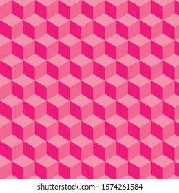 3d illustration, a seamless mosaic pattern looks like cubical shapes. 