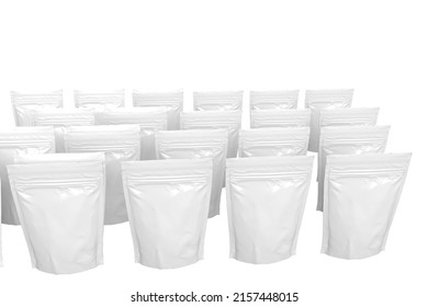3D Illustration - Set of food packagings
